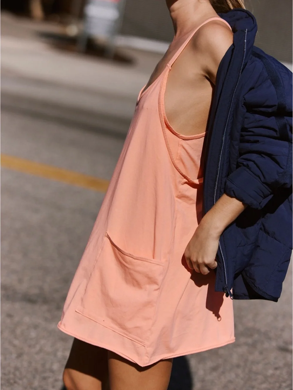 Free People Movement Hot Shot Mini Dress Fruit Punch Medium nwot - Picture 3 of 3